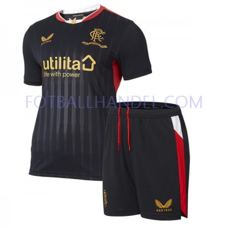 Barn Fotballdrakter Rangers Borte 2021-22 Kortermet